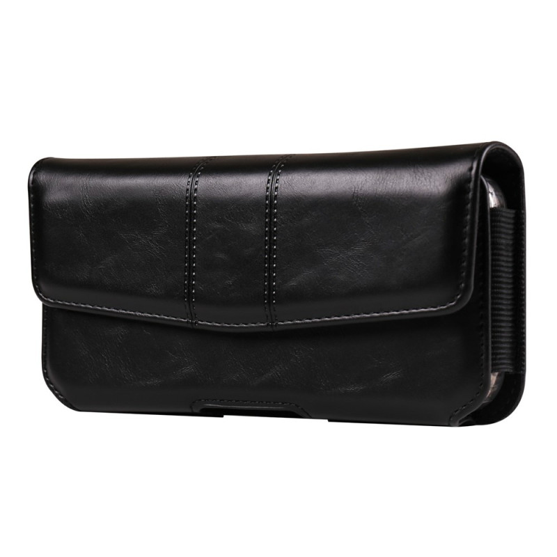 Funda horizontal para el cinturón para smartphones de 6,7 a 6,9 pulgadas con tarjetero