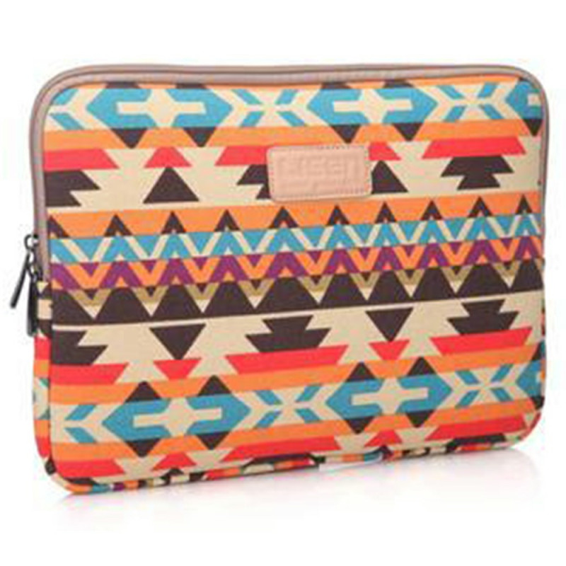Funda para portátil de 13 pulgadas con estampado geométrico LISEN