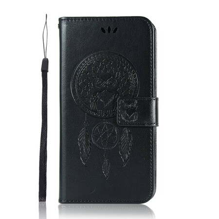 Funda de cuero para el Honor 20 Pro Dream Catcher Owl