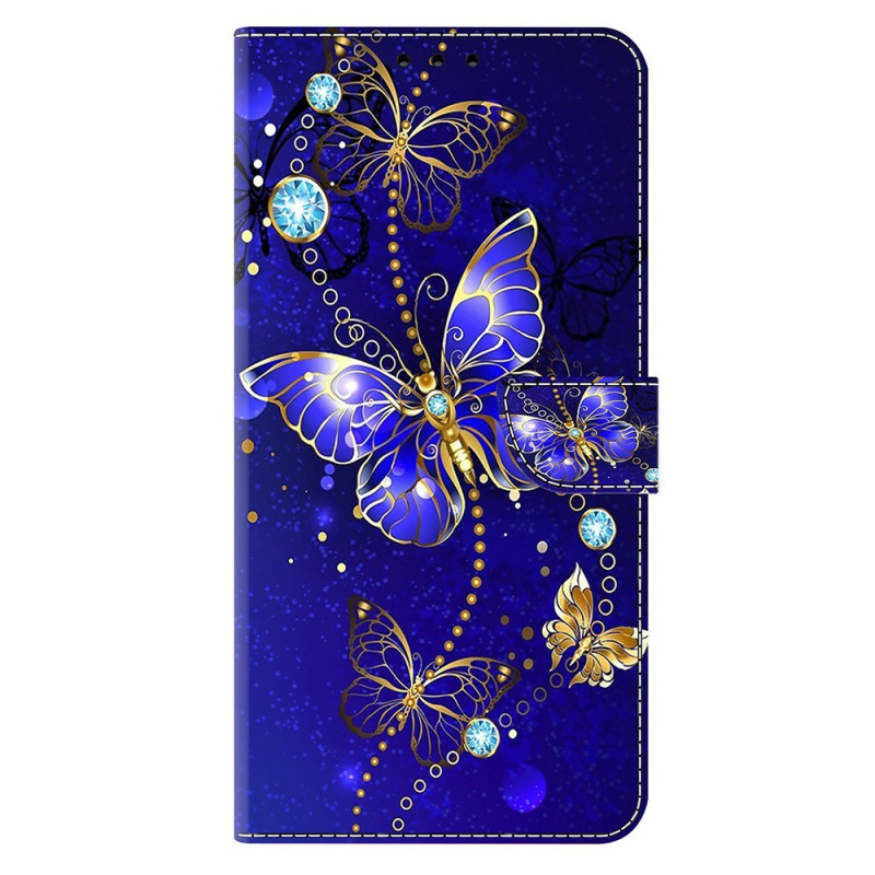 Funda para Google Pixel 11 Pro / 11 con diseño de mariposa y diamantes