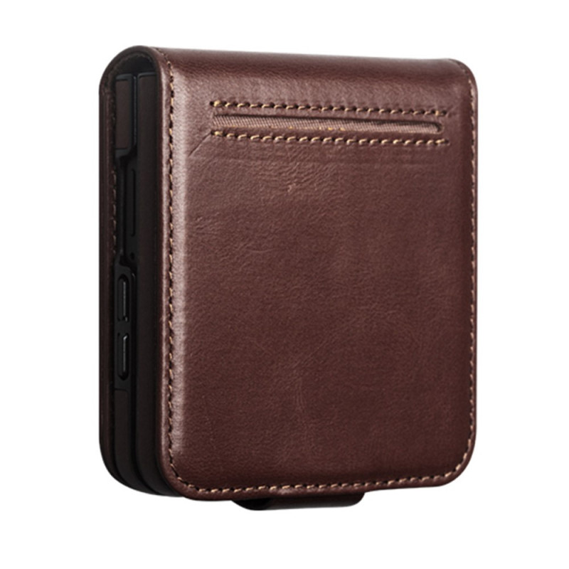 Funda para Samsung Galaxy Z Flip 8 de piel auténtica QIALINO