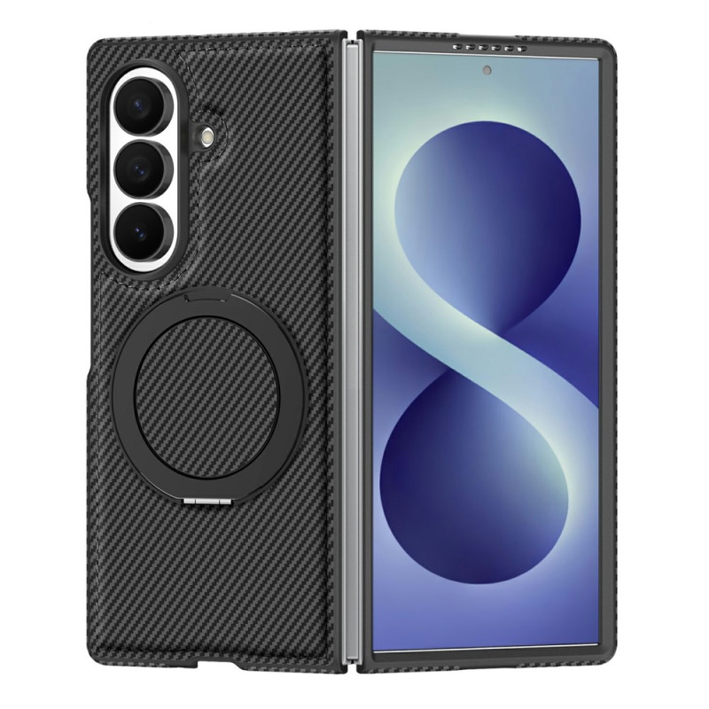 Funda para Samsung Galaxy Z Fold 8 de fibra de carbono y soporte