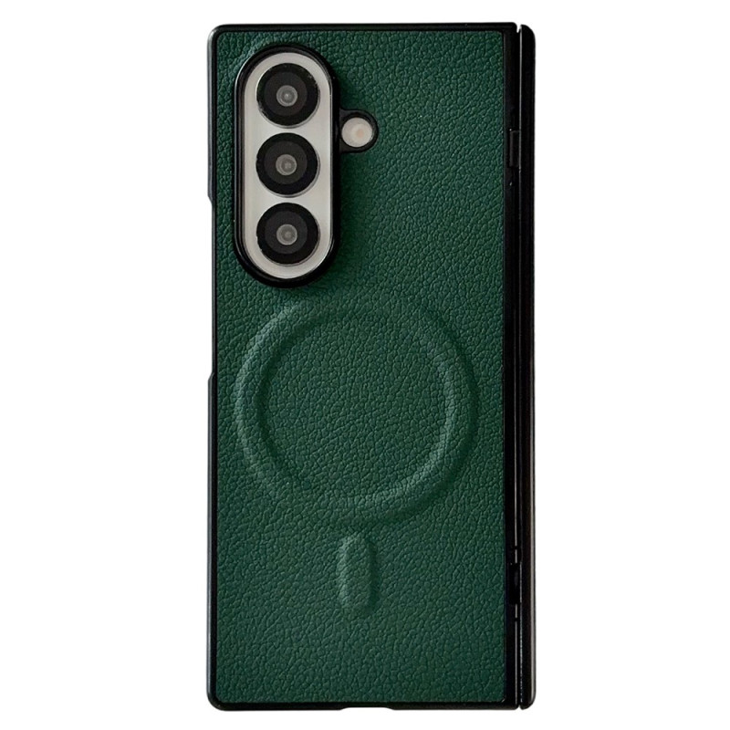 Funda magnética para Samsung Galaxy Z Fold 8 Ultra con textura de lichi