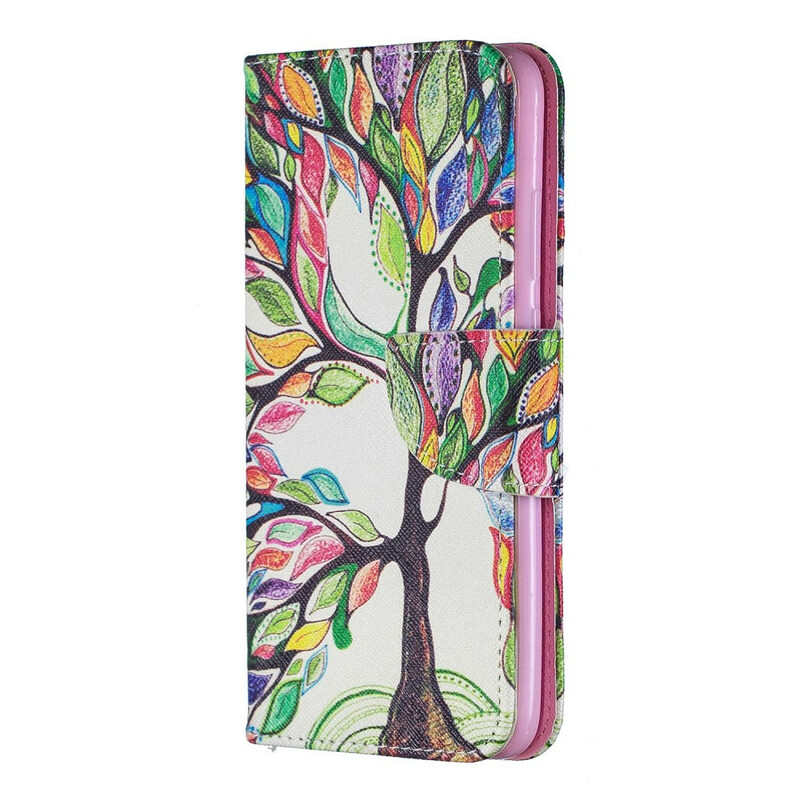 Huawei P Smart Plus Funda 2019 Árbol de colores