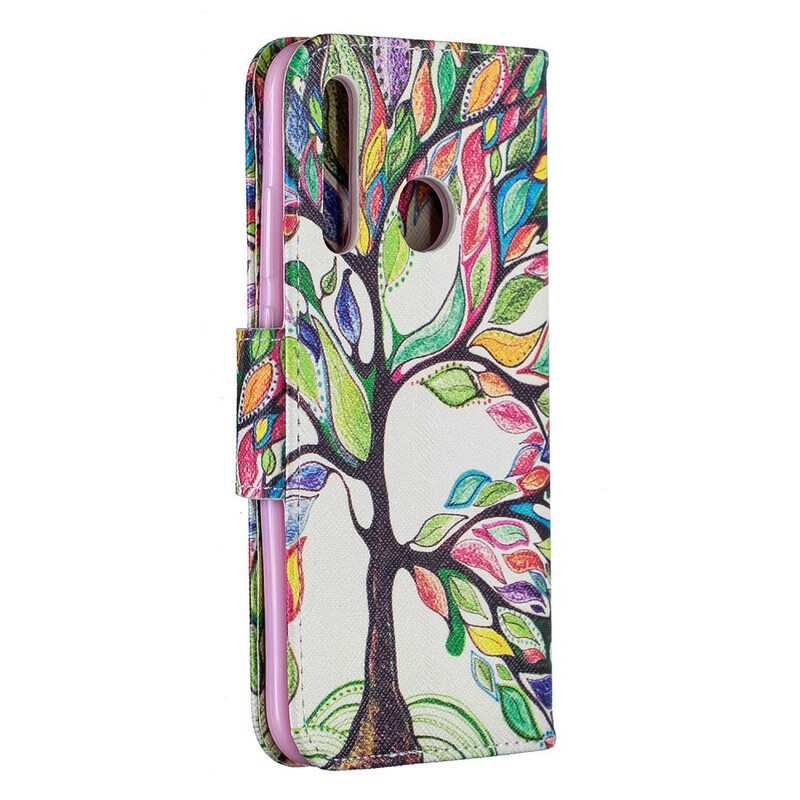 Huawei P Smart Plus Funda 2019 Árbol de colores
