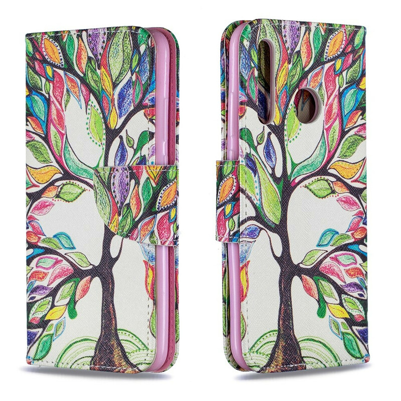 Huawei P Smart Plus Funda 2019 Árbol de colores