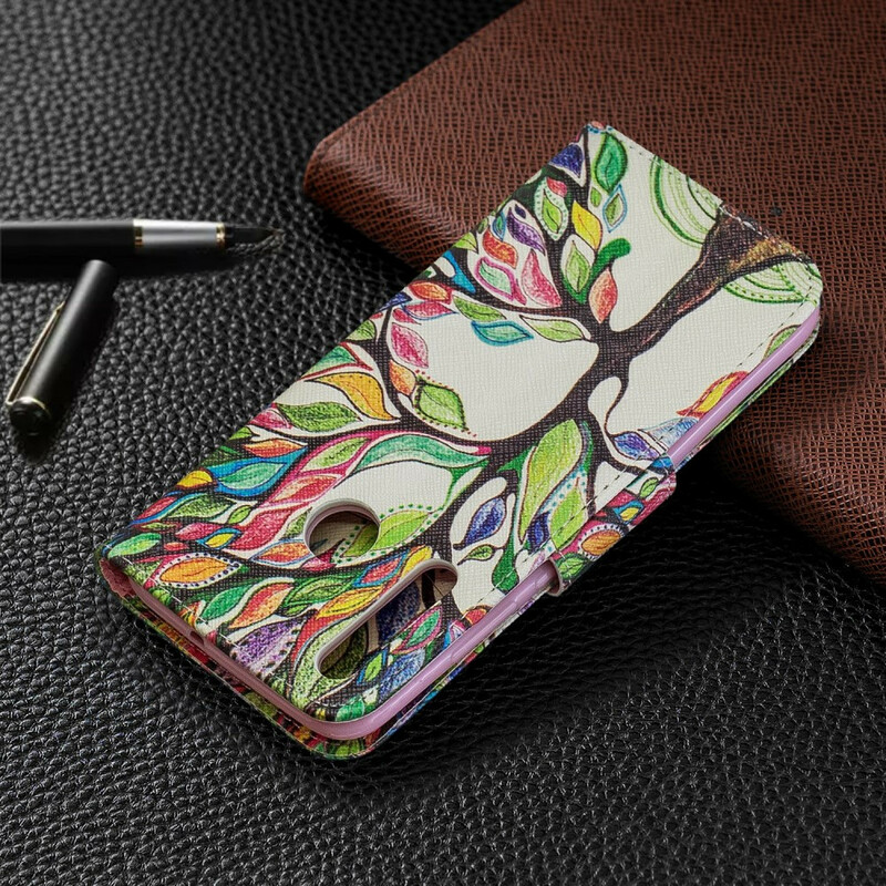 Huawei P Smart Plus Funda 2019 Árbol de colores