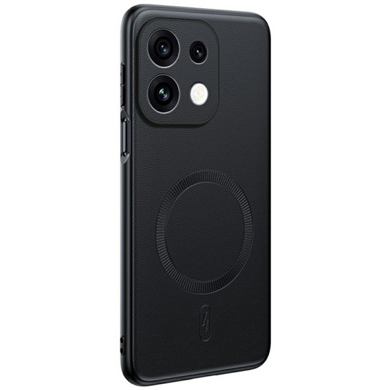 Funda magnética con efecto piel para Oppo Reno 16 F 5G