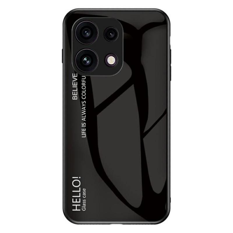 Funda para Oppo Reno 16 F 5G de cristal templado «Hello»