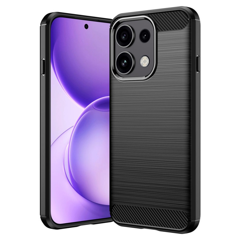 Funda para Oppo Reno 16 F 5G / 16 FS 5G de fibra de carbono cepillada