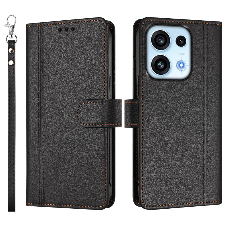 Funda tipo cartera para Oppo Reno 16 F 5G / 16 FS 5G con 9 ranuras para tarjetas
