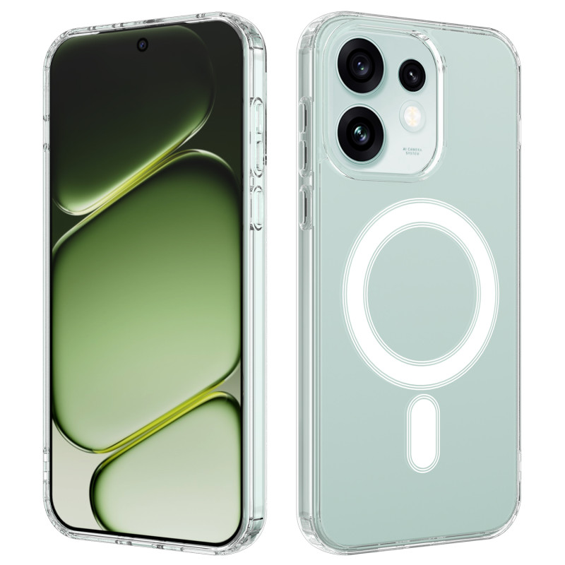Funda magnética transparente para Oppo Reno 16 F 5G / 16 FS 5G