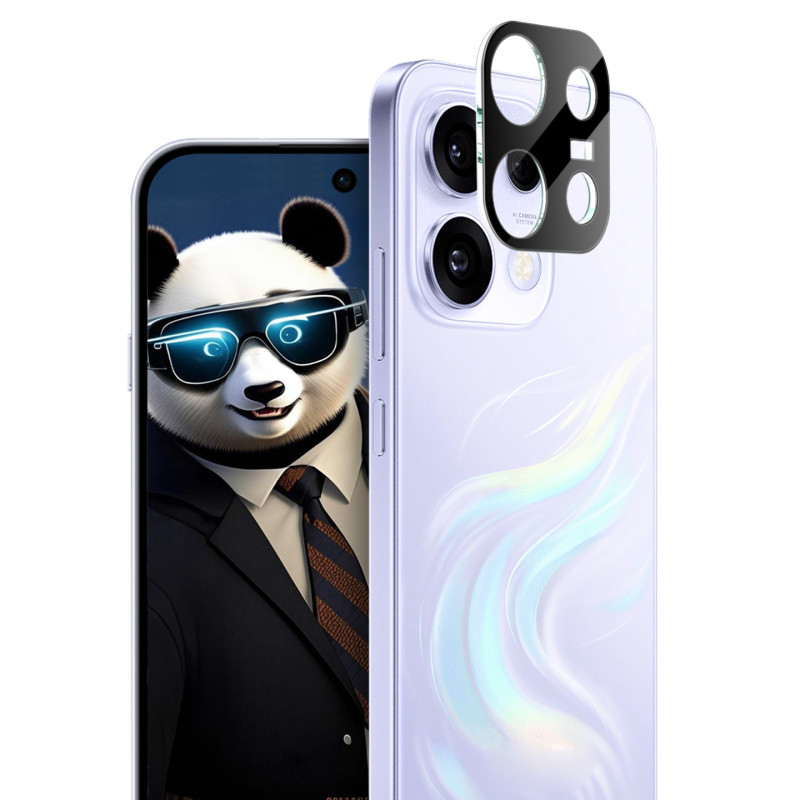 Lente protectora de cristal templado para Oppo Reno 16 F 5G / 16 FS 5G (versión negra)