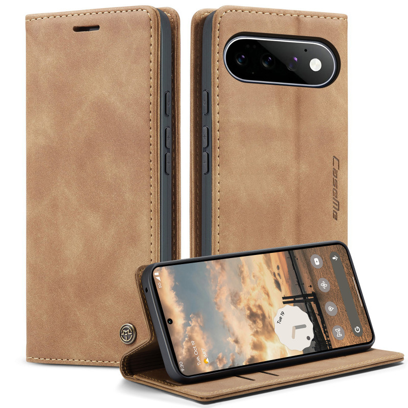Funda tipo flip para Google Pixel 11 Pro / 11 con efecto ante de CASEME