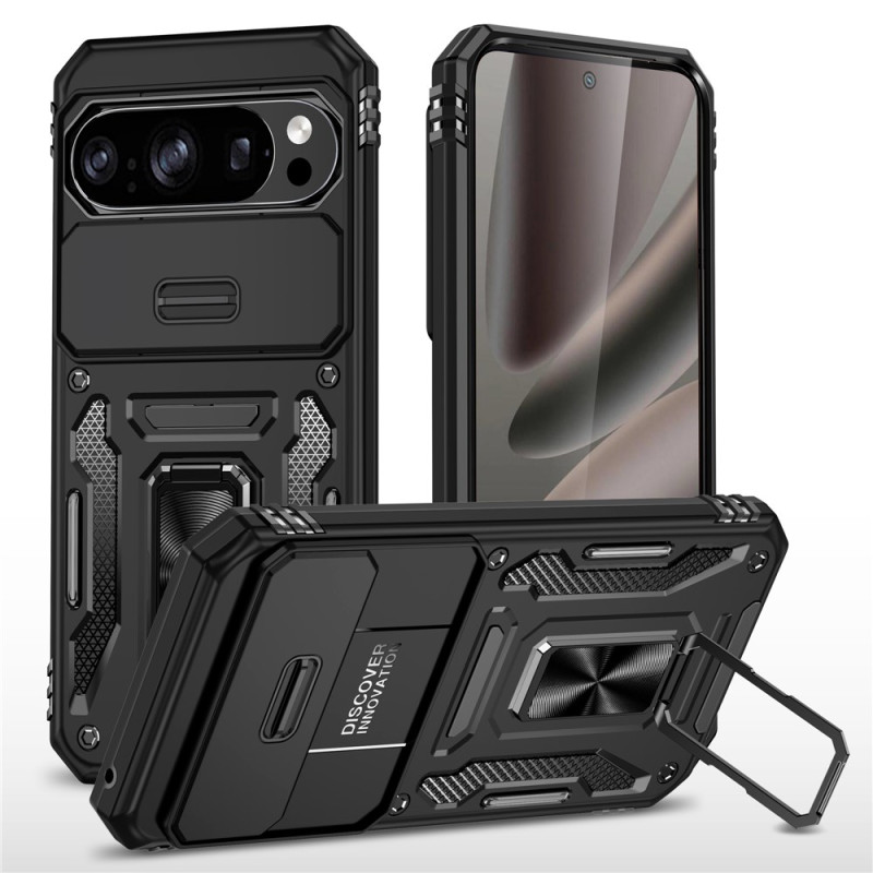 Funda resistente a los golpes para Google Pixel 11 Pro XL / 10 Pro XL con soporte y protector de cámara