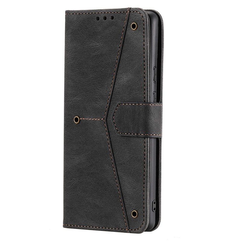 Funda para Google Pixel 11 Pro XL con efecto ante bicolor y cordón