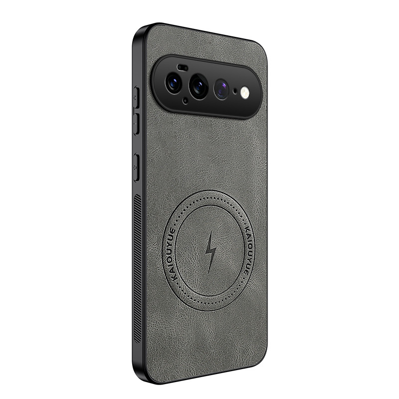 Funda magnética con efecto piel para Google Pixel 11 Pro XL de WANLONFENG
