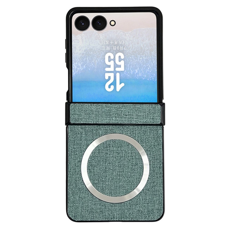 Funda magnética con efecto tejido para Samsung Galaxy Z Flip 8