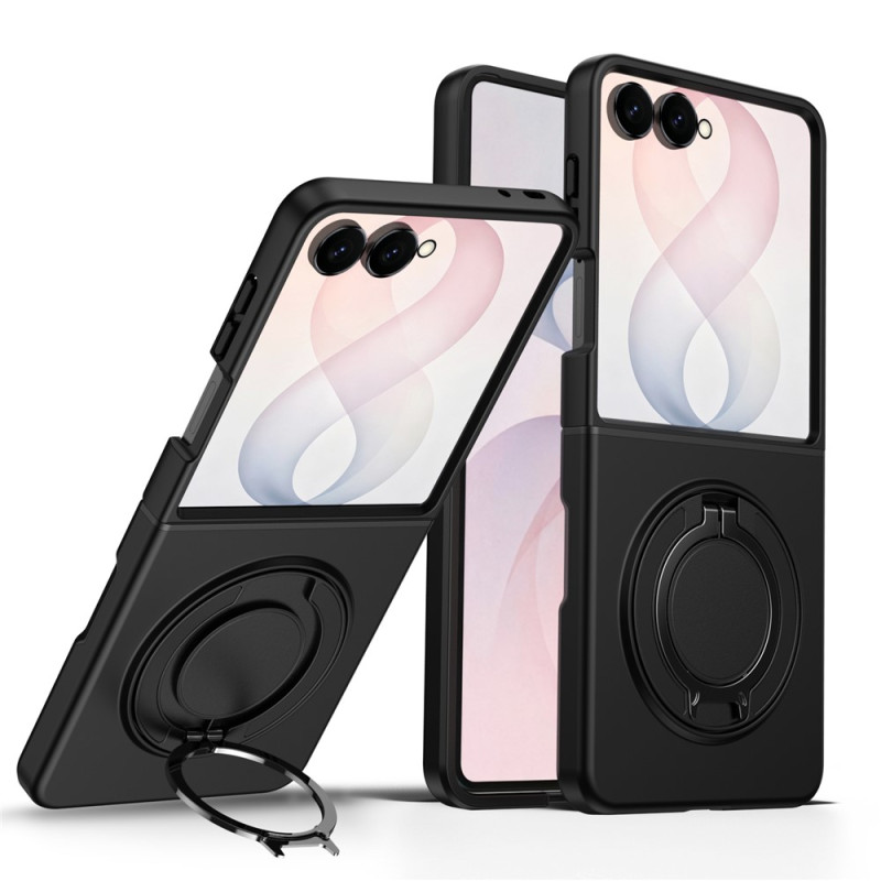 Funda magnética para Samsung Galaxy Z Flip 8 con anillo metálico