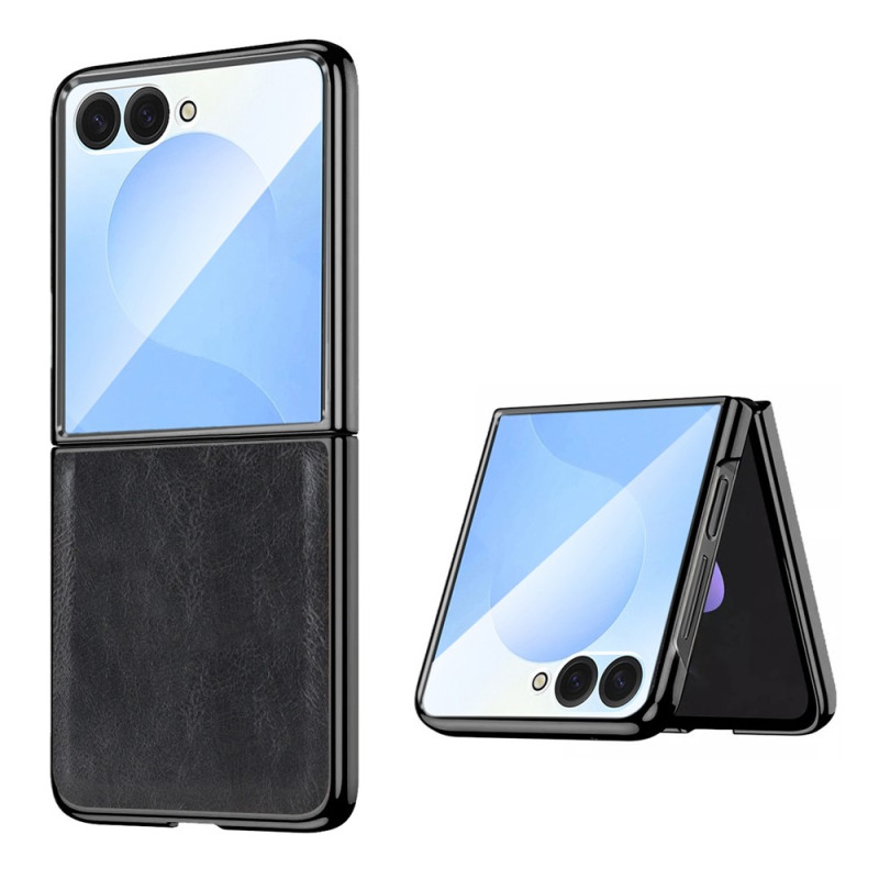 Funda para Samsung Galaxy Z Flip 8 con efecto de cuero y acabado texturizado