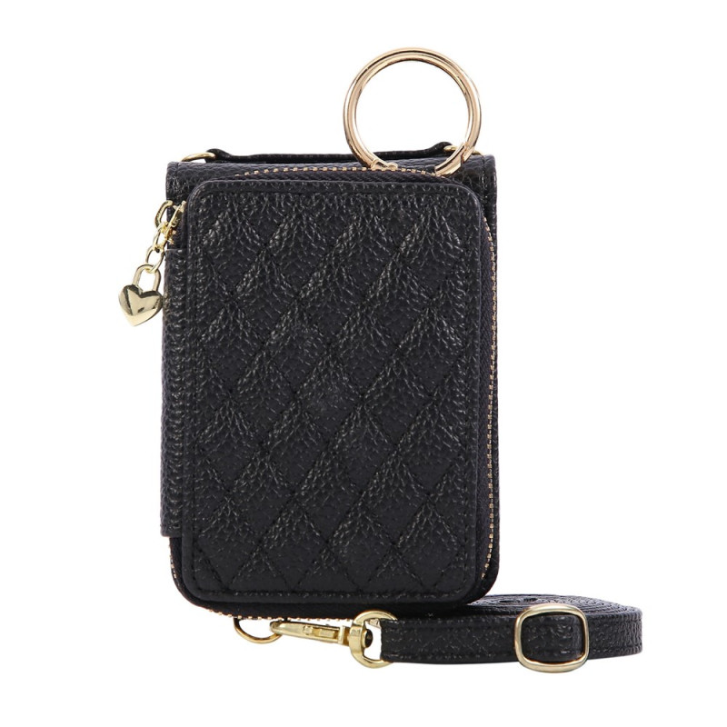 Funda tipo cartera acolchada con colgante para el hombro para Samsung Galaxy Z Flip 8