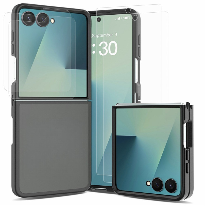 Funda para Samsung Galaxy Z Flip 8: protectores de pantalla exterior e interior