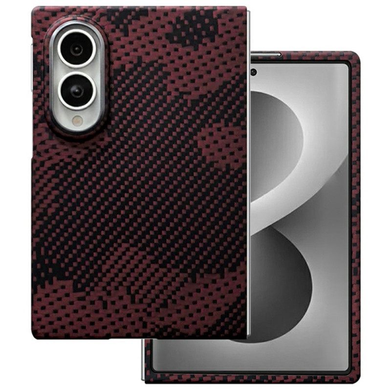 Funda para Samsung Galaxy Z Fold 8, diseño de lujo, color rojo