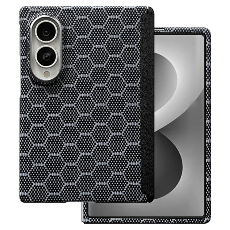 Funda magnética para Samsung Galaxy Z Fold 8 de fibra de aramida con protección para la bisagra
