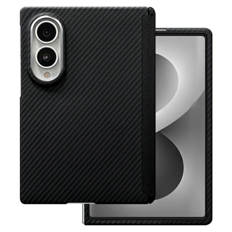 Funda magnética para Samsung Galaxy Z Fold 8 de fibra de aramida 600D con protección para la bisagra