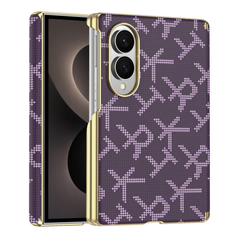 Funda magnética para Samsung Galaxy Z Fold 8 con diseño pixelado y protección para la bisagra