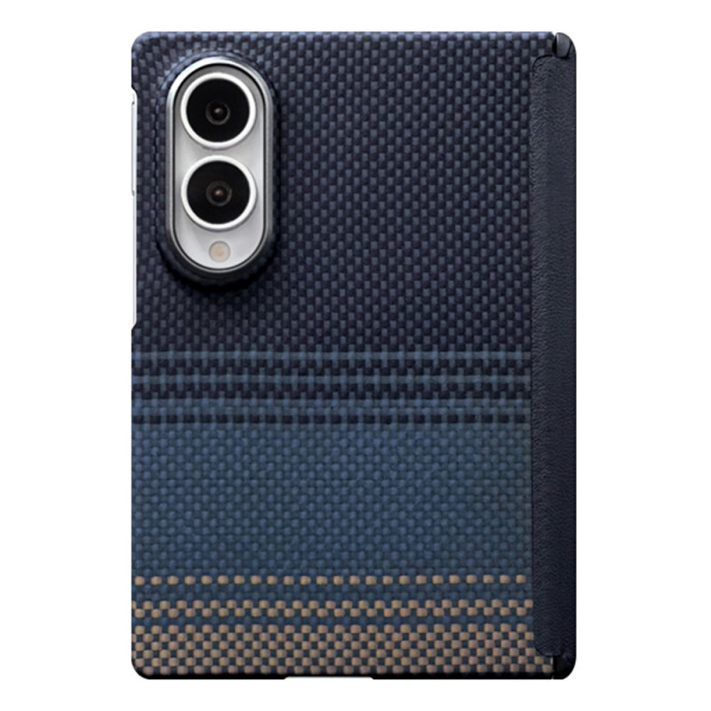 Funda magnética para Samsung Galaxy Z Fold 8 de fibra de aramida con efecto degradado
