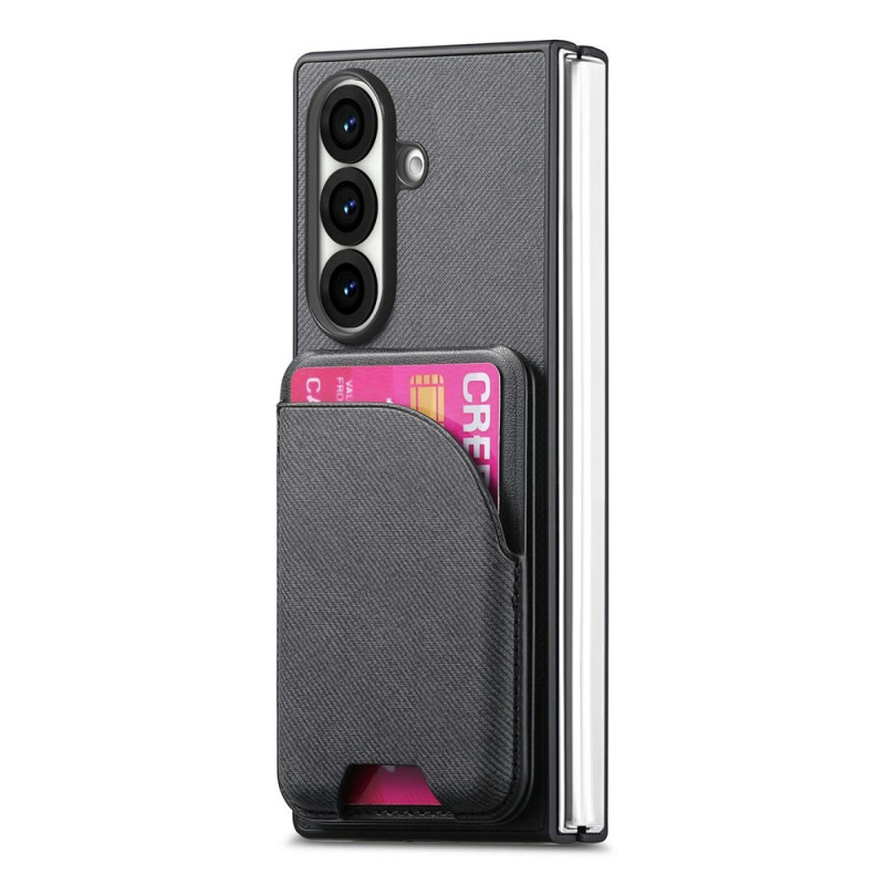 Funda magnética para Samsung Galaxy Z Fold 8 Ultra con efecto denim y tarjetero