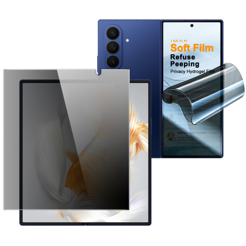 Lámina protectora antiespía para pantallas interiores y exteriores del Samsung Galaxy Z Fold 8 Ultra