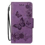 Funda Samsung Galaxy Note 10 Splendid Butterflies con colgante
