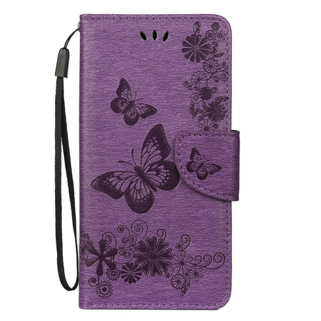 Funda Samsung Galaxy Note 10 Splendid Butterflies con colgante