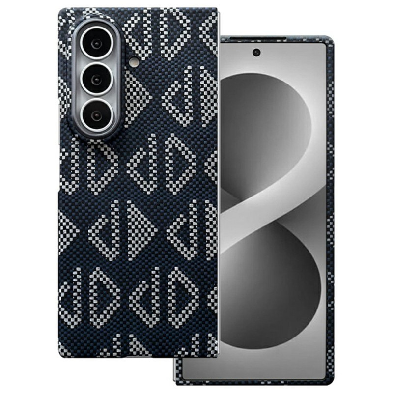 Funda magnética para Samsung Galaxy Z Fold 8 Ultra de fibra de aramida con diseño geométrico