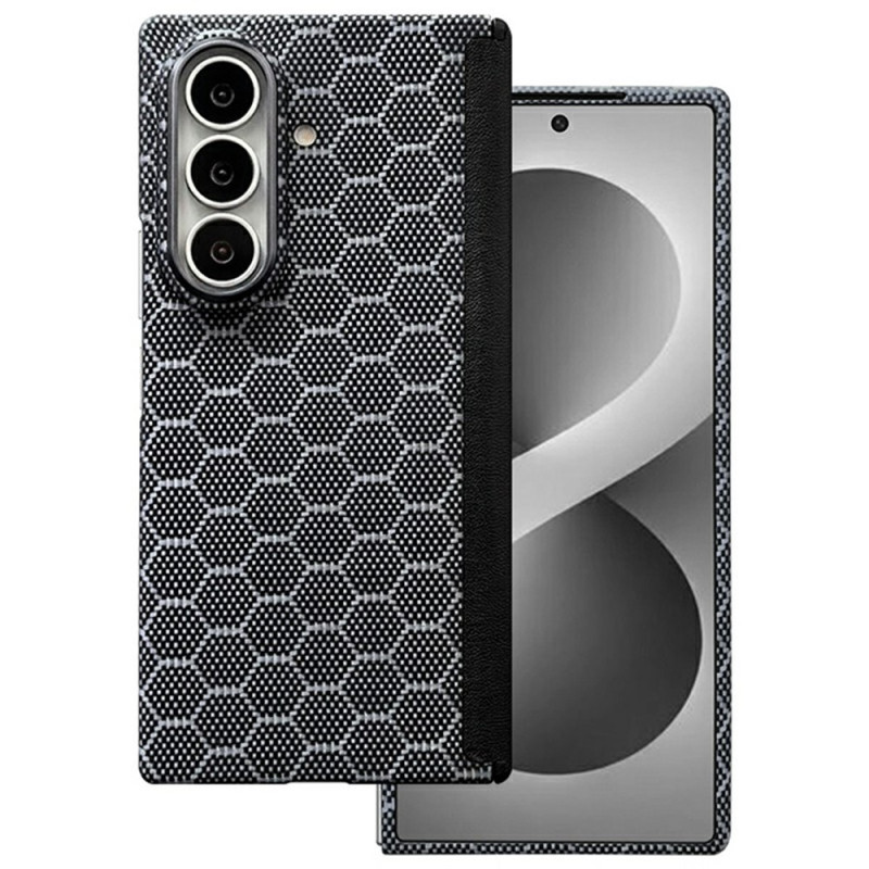 Funda magnética para Samsung Galaxy Z Fold 8 Ultra de fibra de aramida con estructura de panal y protección para la bisagra