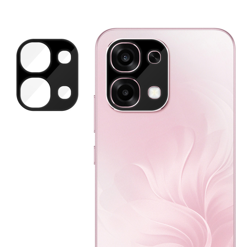 Lente protectora de cristal templado para Oppo A6 Pro 5G (versión negra)