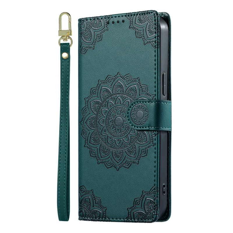 Funda para Xiaomi Redmi Note 17 Pro 5G con diseño floral «Mandala» y cordón