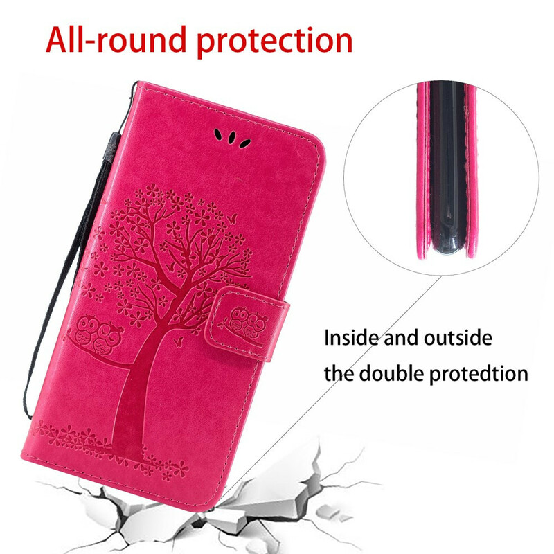 Funda Huawei P Smart Plus 2019 Colgante de árbol y búho