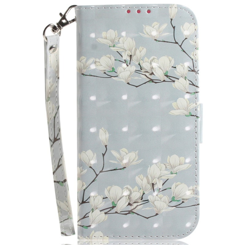 Funda para Xiaomi Redmi Note 17 Pro Max 5G «Magnolias» con cordón