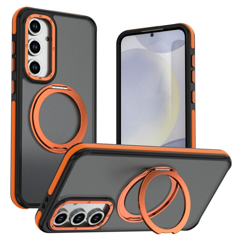 Funda magnética bicolor para Samsung Galaxy S26 FE con anilla