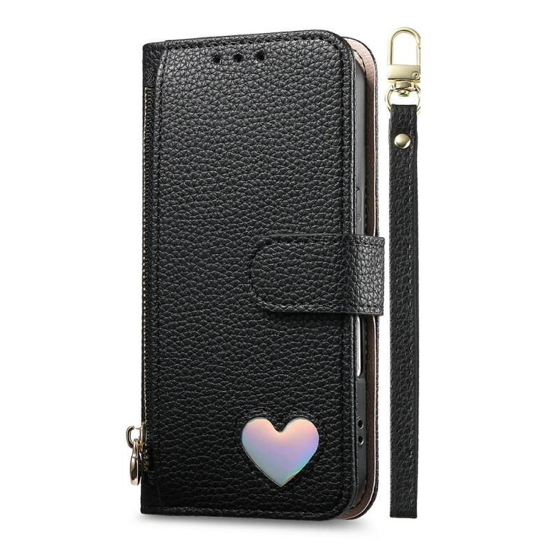 Funda para Samsung Galaxy S26 FE con corazones y cordón