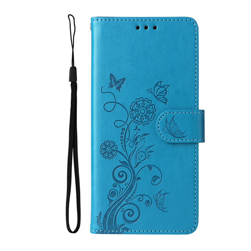 Funda para Xiaomi Redmi 17C 5G con mariposas y flores