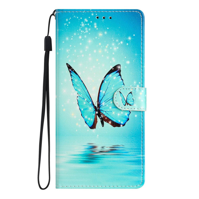 Funda para Xiaomi Redmi 17C 5G «Mariposa azul sobre el agua»