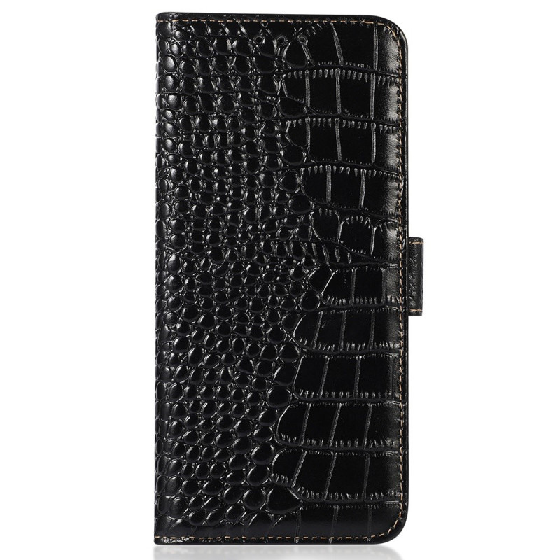 Funda para Xiaomi Redmi 17 5G / 4G de piel con textura de cocodrilo