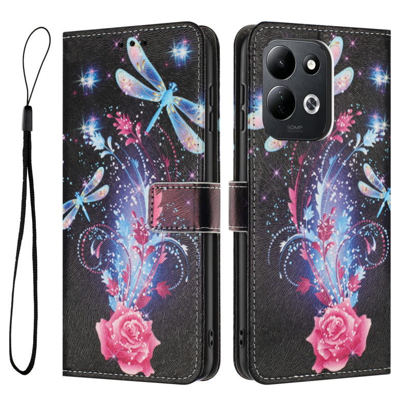 Funda para Xiaomi Redmi 17 5G / 4G con libélulas luminosas