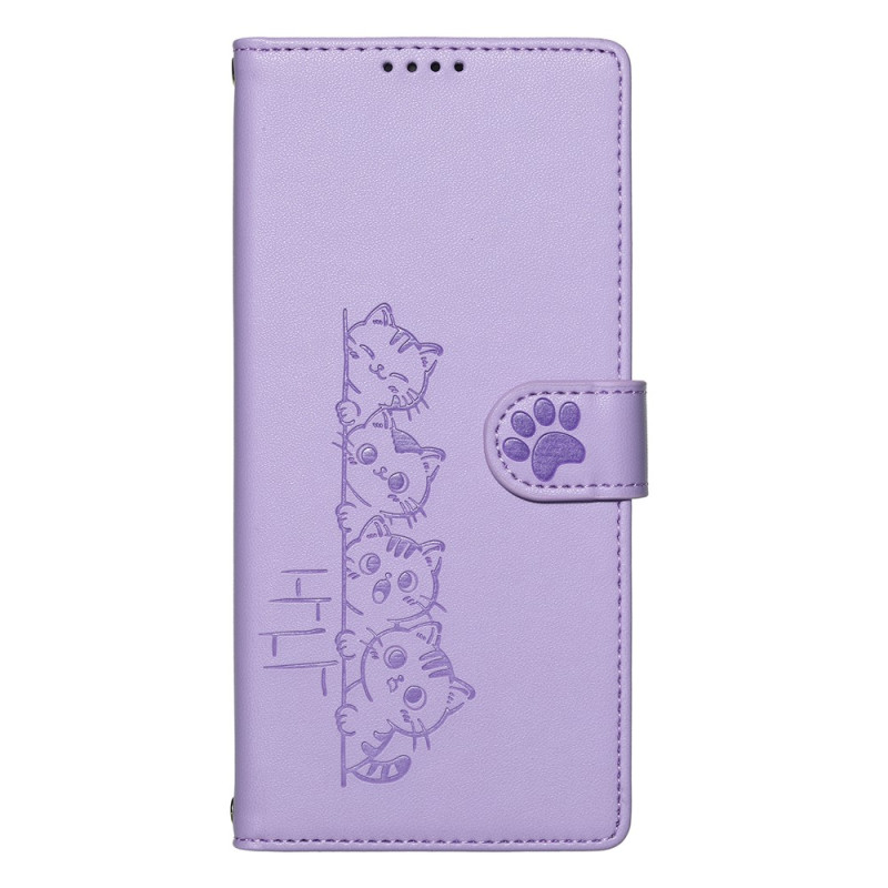 Funda para Xiaomi Redmi 17 5G / 4G «Cuatro gatos»