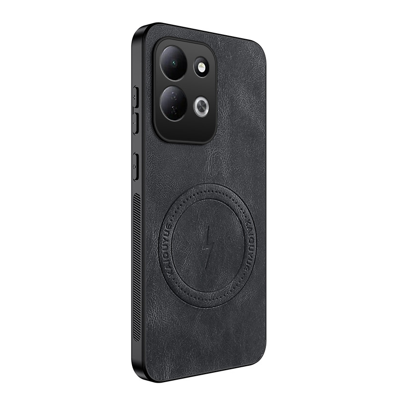Funda magnética con efecto piel para Xiaomi Redmi 17 5G / 4G
