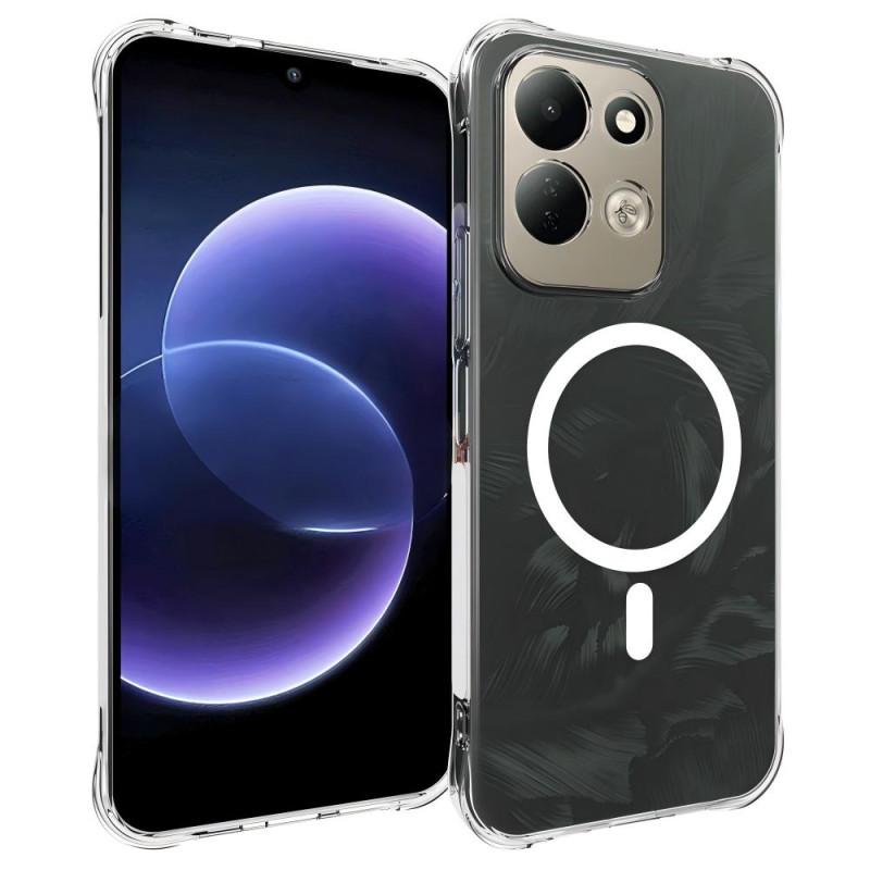 Funda transparente magnética para Xiaomi Redmi 17 5G / 4G con protector de pantalla